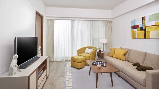 One Bedroom with Balcony - Living Room